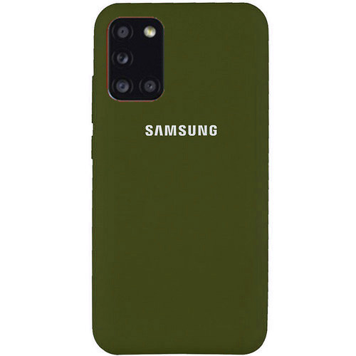 Чохол Silicone case для Samsung Premium M51 Khaki (25) зелений, фото 1