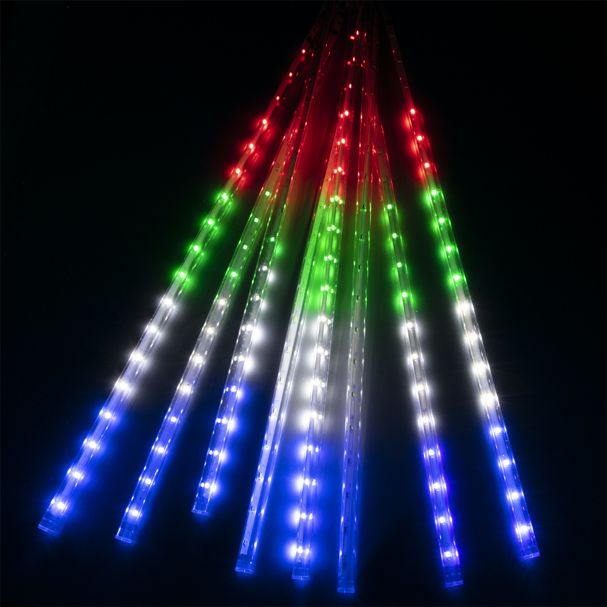 Новорічна гірлянда на вікно "Танучі бурульки" 288 Led 4.1 м Кольорова світлодіодна гірлянда декоративна, фото 1