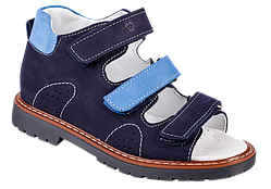 Босоніжки дитячі ортопедичні для хлопчика Форест Орто Сині 4Rest Orto розмір 31-36