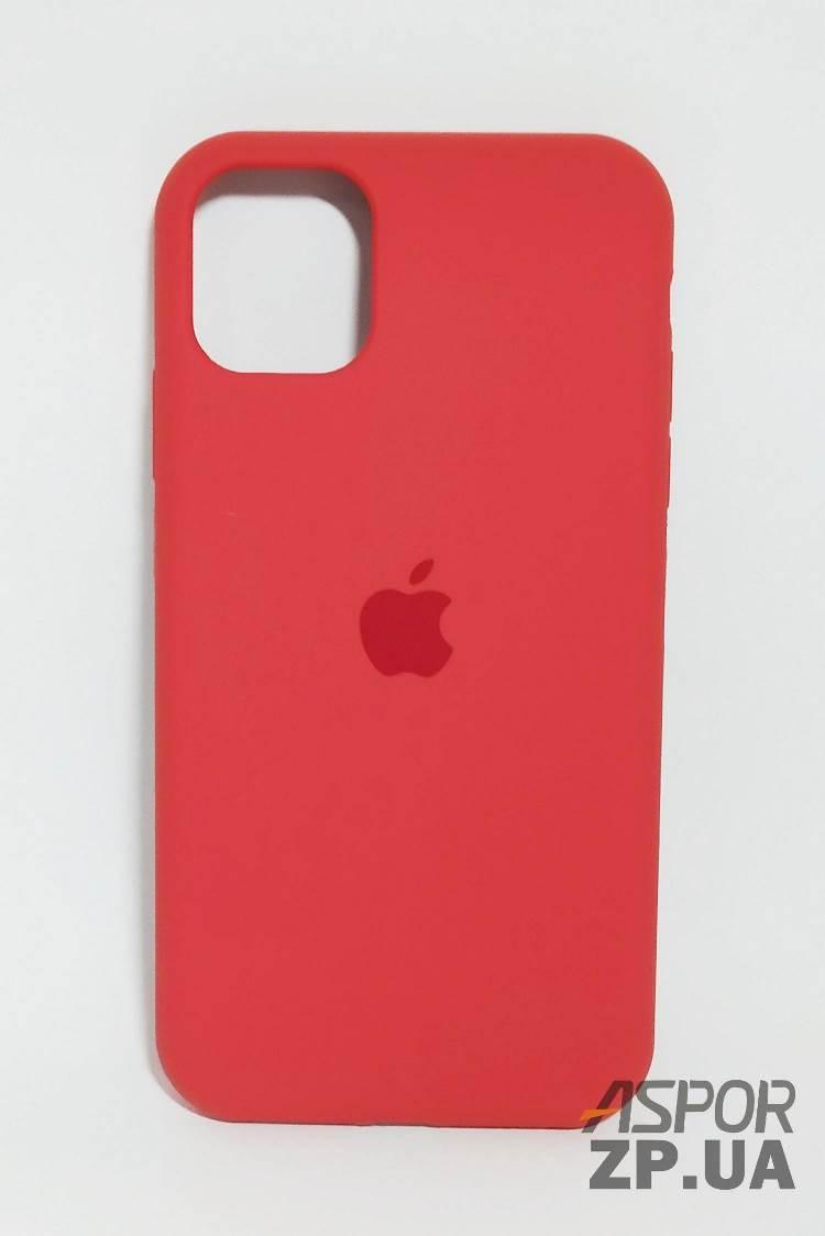 Чохол iPhone XS Max- Silicone Case Full Cover темно-кораловий, фото 1