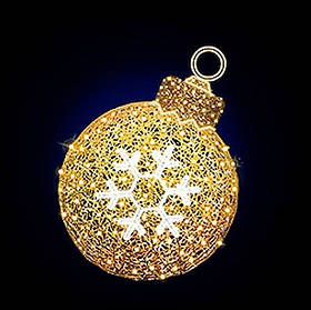 Світлодіодна Фігура мотив 3D Куля 100х100х140см