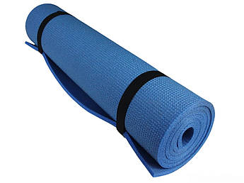 Килимок для фітнесу і йоги AEROBICA 8, синій, товщина 8мм, розмір 120х150см