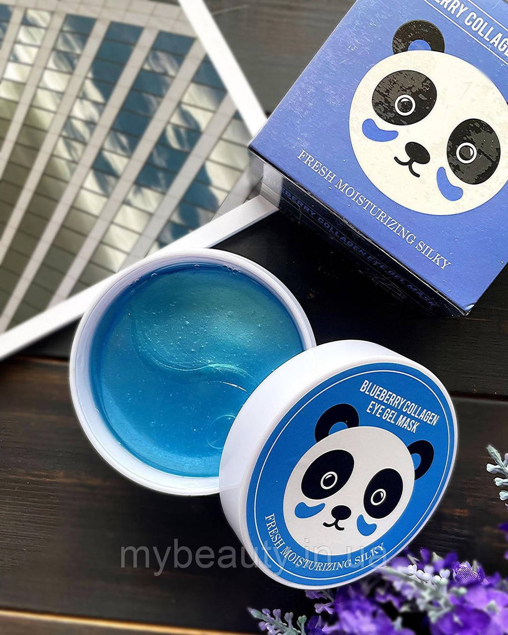 Гідрогелеві патчі SERSANLOVE Blue Collagen Eye Gel Mask з екстрактом чорниці та колагеном 60 шт.