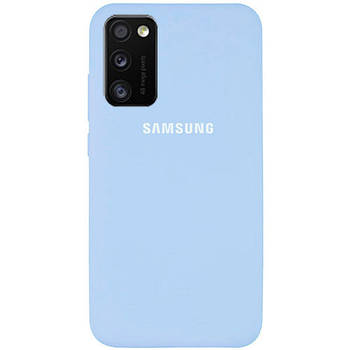Чохол Silicone case для Samsung Premium A41 Lilac Cream (11) блакитний