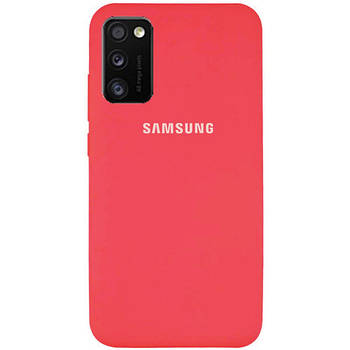 Чохол Silicone case для Samsung Premium A41 Camelia (15) світло-червоний