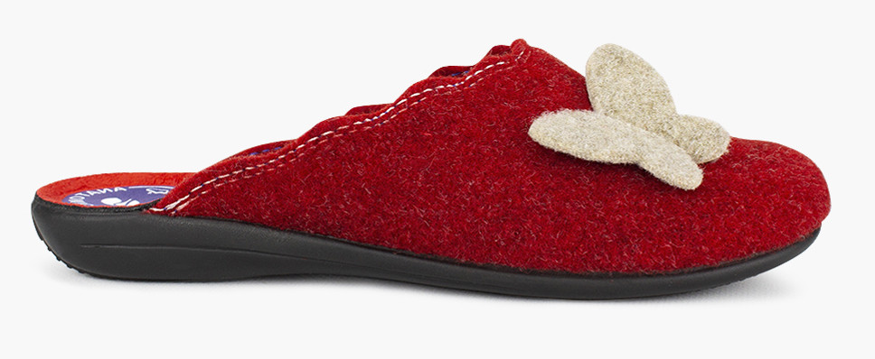 Тапочки Inblu червоні фетр виробництво Україна InbNC-9BR - розмір 36 (22,5 см), фото 1