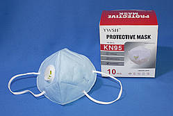 Захисна маска-распіратор KN95 з вугільним фільтром, сертифікат