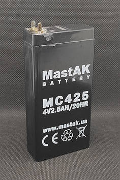 Акумулятор MastAK МС425 (4V 2,5 Ah)