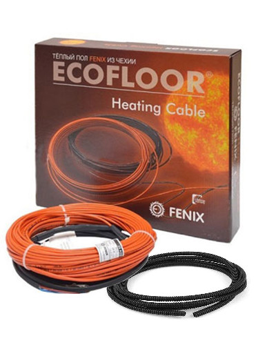 Тонкий нагрівальний кабель Fenix тепла підлога ADSV 10 Вт/м 1,4 м2 250W під плитку