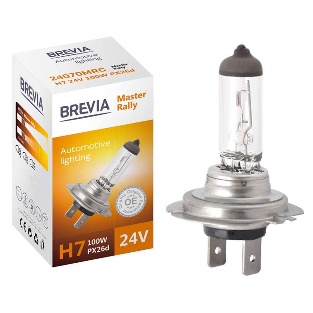 Brevia H7 24V 100W PX26d Master Rally CP (10/500 шт.)