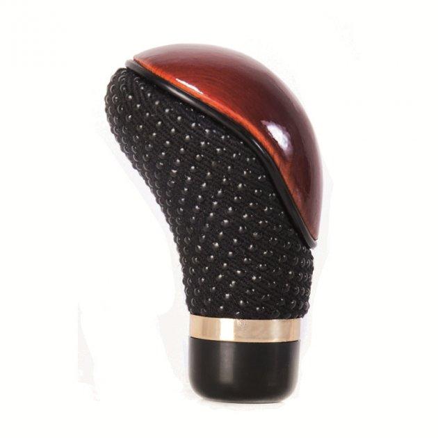 Ручка на коробку передач, шкіра дерево, фото 1