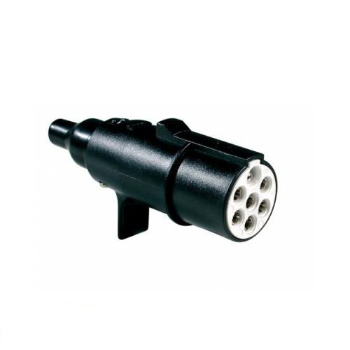 Штекер з'єднувача причепа, 7-WAY пластмасовий, фото 1