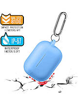 Чохол для навушників AirPods 3 силіконовий блакитний
