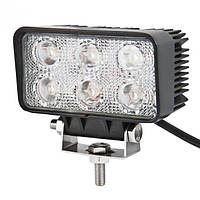Автолампа світлодіодна (6шт.*3w) EPISTAR Flood LED/(40шт./в ящ.)