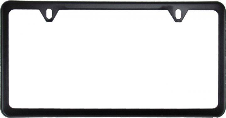 Рамка Сarlife під номер USA TYPE, нержавіюча сталь,чорна матова, кріплення 2 отвори., фото 1