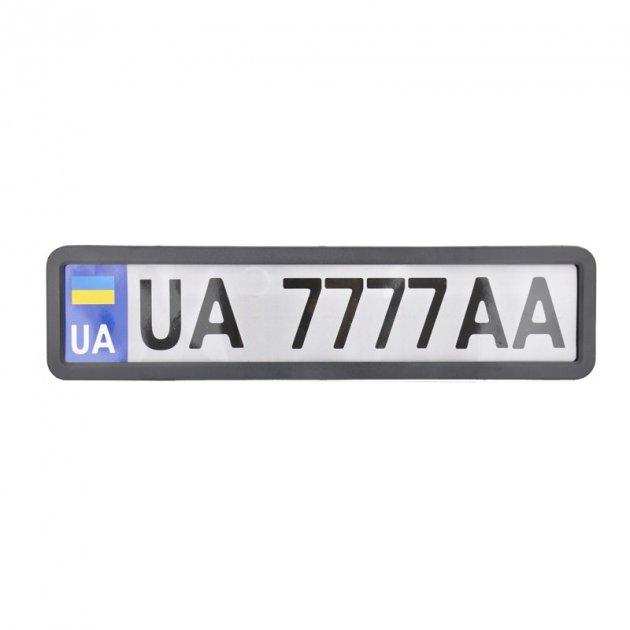 Рамка Сarlife під номер, чорна матова