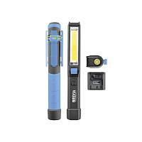 Brevia LED Pen Light 2W COB+1W LED 150lm, 900mAh, microUSB, блістер