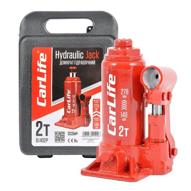 Домкрат гідравлічний CARLIFE, 2т. 148-278 пласт. уп. (5 шт.), фото 1