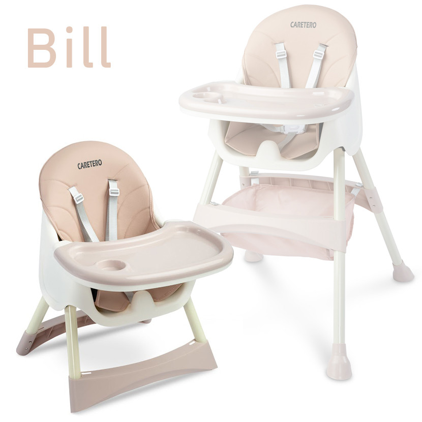 Стільчик для годування 2в1 Caretero Bill - Pink