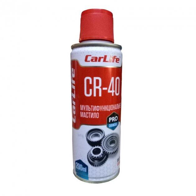 Мультифункціональне мастило CARLIFE MULTIFUNCTIONAL LUBRICANT CR-40, 200ml (24шт/уп)