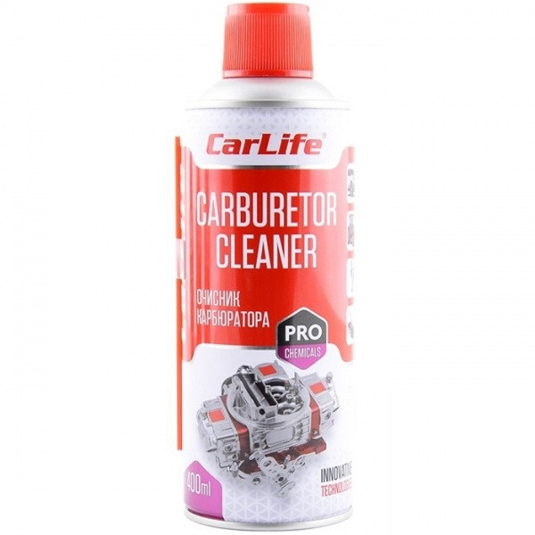 Очисник карбюратора CARLIFE CARBURETOR CLEANER, 400ml (24шт/уп), фото 1