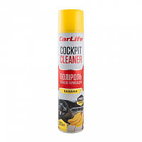 Поліроль панелі приладів CarLife Банан. Cockpit Cleaner 320ml (24шт/ящ)