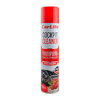 Поліроль панелі приладів CarLife Полуниця. Cockpit Cleaner 320ml (24шт/ящ)