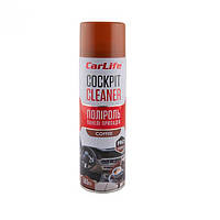 Поліроль панелі приладів CarLife Кава. Cockpit Cleaner 500ml (24шт/ящ)