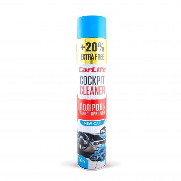 Поліроль панелі приладів CarLife Нова машина. Cockpit Cleaner 750ml (24шт/ящ), фото 1