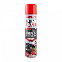 Поліроль панелі приладів CarLife Вишня. Cockpit Cleaner EXTRA MAT 320ml (24шт/ящ)