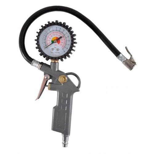 Пістолет пневматичний для підкачки шин 16Bar, шланг 370мм. Металевий, фото 1