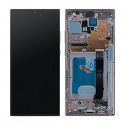 Дисплей для Samsung N985 Galaxy Note 20 Ultra з сенсорним склом в рамці (Бронзовий) Сервісний оригінал