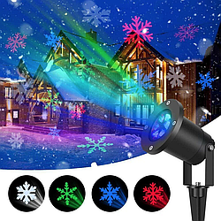 Вуличний лазерний проектор Star Shower COLOR Snowflake № WP2, Різнокольорові сніжинки / Новорічний проектор