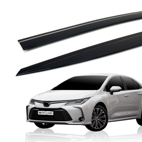 Дефлектори вікон (вітровики) Toyota Corolla 2019- (Autoclover E221)