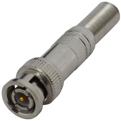 Штекер BNC, під кабель RG-11, RG-8, з пружиною, латунь (Тип 1)