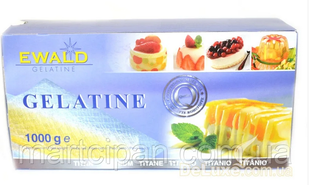 Желатин листовий Ewald 120 bloom Silver (5 аркушів), фото 1