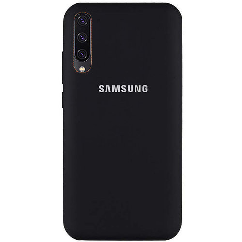 Чохол Silicone case для Samsung Premium A70 Black (03) чорний, фото 1