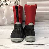 Зимові гумові чоботи на хлопчика Demar New Nordic червоні розмір 25-26, фото 6