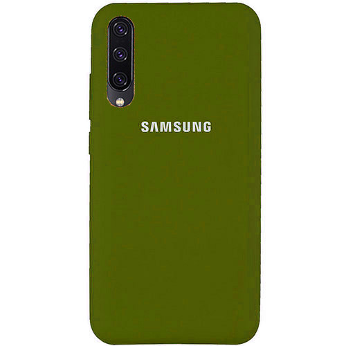 Чохол Silicone case для Samsung Premium A70 Khaki (25) зелений, фото 1