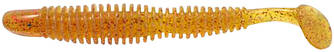 Силикон Reins Bubbring Shad 4" 566 Motor Oil Red Flake (8 шт/уп.) (41372)
