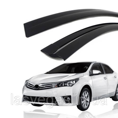 Вітровики, дефлектори вікон Toyota Corolla 2013- (Autoclover)