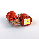 Світлодіодна автомобільна лампа T10 W2,1x9,5d 4 SMD (3030) 12 V WHITE друкована плата, фото 3