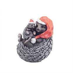 Статуетка новорічна Їжаки мама з малюком Новорічний (полістоун) F4039(P)