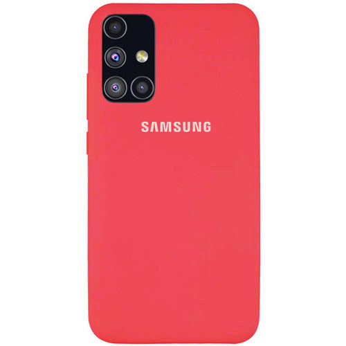 Чохол Silicone case для Samsung Premium A72 Camelia (15) світло-червоний, фото 1