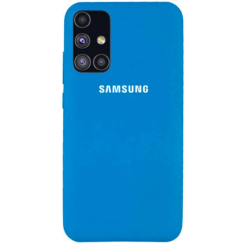 Чохол Silicone case для Samsung Premium A72 Blue (16) синій, фото 1