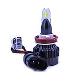 Комплект LED ламп Mi7 HB3 6000K 12V 25W радіатор з вентилятором (діод Taiwan 1860), фото 2