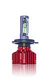 Комплект LED ламп R2 H4 5700-6500K 12-24V 15W с радіатором (діод CREE), фото 3