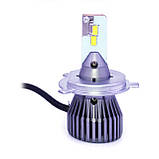 Комплект LED ламп F1X H4 5000K 12V 26W радіатор з вентилятором (діод TX 5530), фото 2