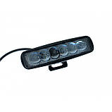 LED фара JR-6D-G06-18W  6 світлодіодів 3535 направлене світло (SPOT), фото 3