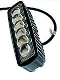 LED фара JR-6D-G06-18W  6 світлодіодів 3535 направлене світло (SPOT), фото 4
